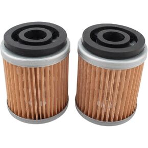 HF143 Oil Filter Compatible with Yamaha YFM200DX YFM225 YFM250B BW200 BW200E SR185 SRX250 TT225 TT350 TTR125LE Bear Tracker Timberwolf Motorcycle 3UH-E3440-00 5H0-13440-09