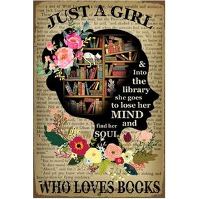 Husienzn Retro Tin Sign Metal Poster Aluminum Vintage Wall Décor, Reading Book Cat Murder is Wrong, Funny Decoration for Office Home Classroom Library Bedroom Cafe Club Bar Wall Art Plaque 8x12 Inch
