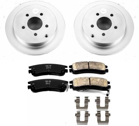 طقم فرامل بديلة خلفية متخصصة من Power Stop KOE5135 - دوارات فرامل OE ووسادات فرامل سيراميك in Saudi Arabia