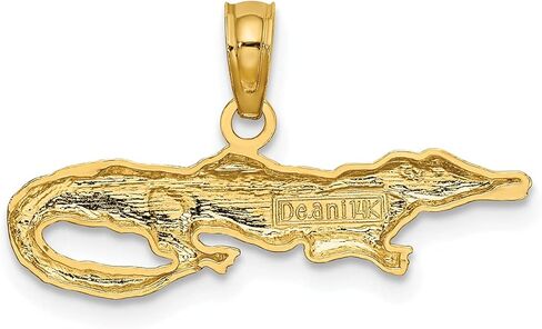 سحر التمساح ثنائي الأبعاد من الذهب عيار 14 قيراط من Lex & Lu in Kuwait