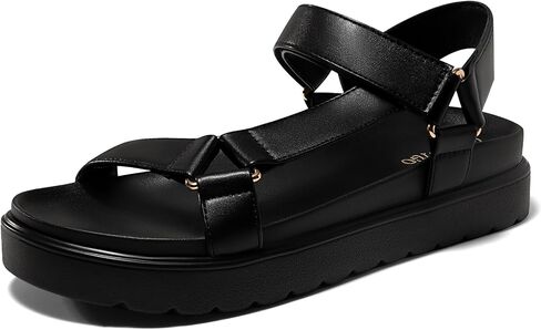Coutgo Womens Platform Sandals Comfortable Arch Support Footbed Adjustable Ankle Strap Summer Beach Flat Sandals in Saudi Arabia