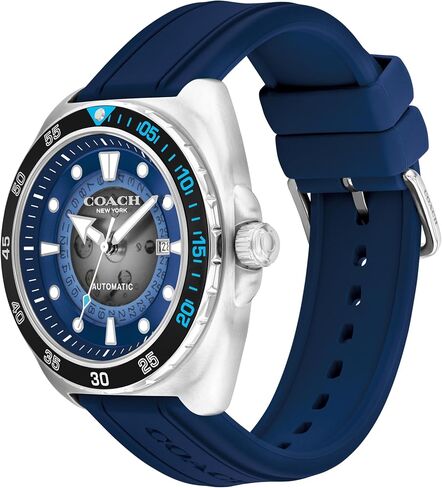 COACH Charter Men's Quartz Chronograph Watch, Silicone Strap, Water-Resistant up to 3ATM – Sporty and Stylish - Gift for Him, 44.5mm in Saudi Arabia