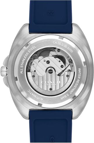 COACH Charter Men's Quartz Chronograph Watch, Silicone Strap, Water-Resistant up to 3ATM – Sporty and Stylish - Gift for Him, 44.5mm in Saudi Arabia