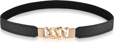 Women Elastic Skinny Belt, Stretchy Thin Belt Invisible Stretch Belts Ladies Waist Belt Waistband for Dress Jeans in Saudi Arabia