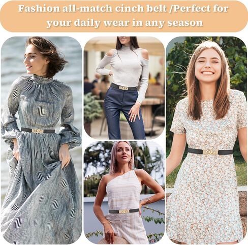 Women Elastic Skinny Belt, Stretchy Thin Belt Invisible Stretch Belts Ladies Waist Belt Waistband for Dress Jeans in Saudi Arabia