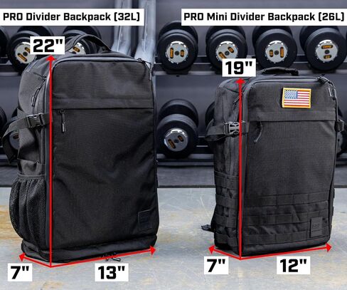 SERIOUS STEEL FITNESS Tactical Backpack and Gym Bag | 1000D Nylon Black Backpack in Kuwait