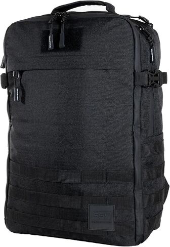 SERIOUS STEEL FITNESS Tactical Backpack and Gym Bag | 1000D Nylon Black Backpack in Kuwait