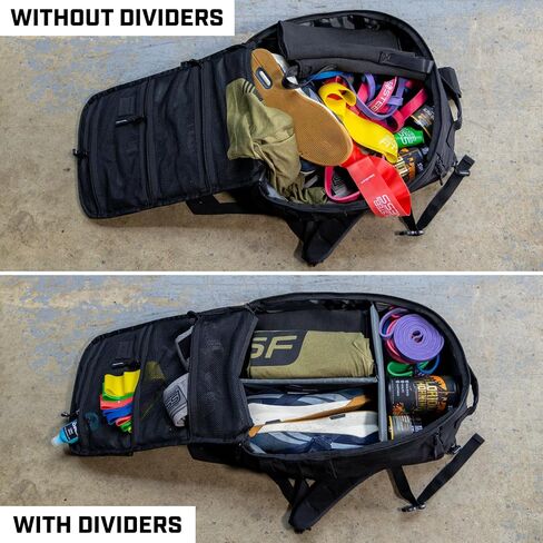 SERIOUS STEEL FITNESS Tactical Backpack and Gym Bag | 1000D Nylon Black Backpack in Kuwait