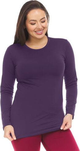 Thermajane Thermal Shirts for Women Long Sleeve Tops Winter Thermal Undershirt for Women in Kuwait