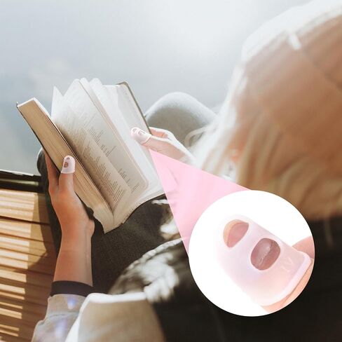 20 قطعة من أطراف الأصابع المطاطية من OIIKI، واقيات أصابع السيليكون، 5 أحجام من واقيات الأصابع لتقطيع الطعام، مقبض ورق الأصابع، واقي أطراف الأصابع للخياطة، الحرف اليدوية، الأعمال الورقية - أبيض، وردي in Kuwait
