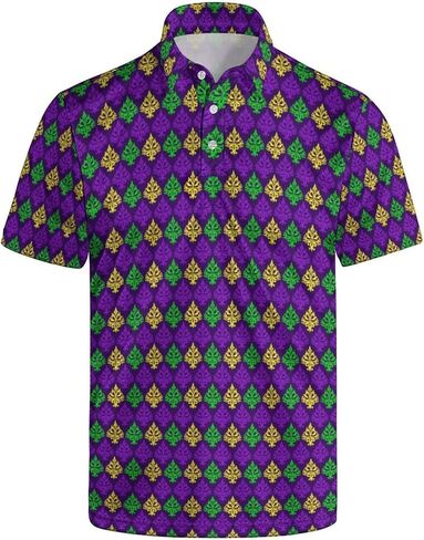 قميص جولف رجالي، قمصان بولو مضحكة، قمصان بولو جولف بأكمام قصيرة، قمصان مطبوعة هدايا in Kuwait