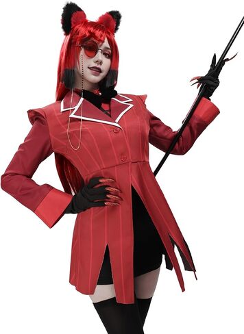 C-ZOFEK Women's Alastor Cosplay Costume Full Set Outfit for Christmas/Halloween Parties in Saudi Arabia