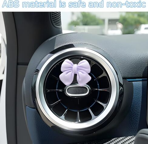 Mandark 6PCS Bow Car Air Vent Clip, Cute Girly Vehicle Air Conditioning Clip for Women and Girls, Aesthetic Automotive Interior Decoration Stuff Accessories, Universal for Most Cars (Red) in Kuwait