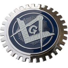 Masonic car Grille Badge