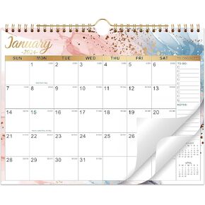 2025 Calendar - 2025 Wall Calendar, January - December Wall Calendar 2025, 14.8'' x 11.6'', with Julian Dates, Hanging Hole, Thick Paper