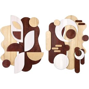 Empire Art Direct "Sands Serenade I & II Hand Made & Hand Finished Dimensional Solid Wood Abstracts Wall Sculptures, Ready to Hang, Living Room, Bedroom & Office