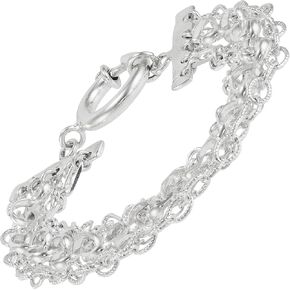 Silpada 'Fun Combination' Sterling Silver Link Bracelet, 7"