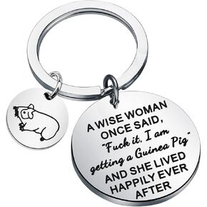 KUIYAI Guinea Pig Lovers Gift Guinea Pig Keychain Pet Owner Gift Retirement Gift Cavy Gift Gift for Mom Girlfriends