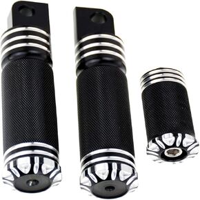 Motorcycle Foot Peg Footrest Shifter Peg Shift Lever Fit for Harley Sportster XL883 XL1200 Touring Road King Softail Dyna Black