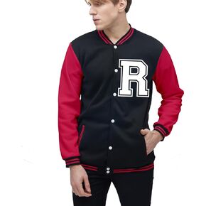 Yuji Itadori Mens Varsity Jacket Baseball Letterman Bomber Jacket Fleece Long Sleeve Coat Casual Clothing XXS-3XL