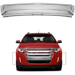 Chrome Front Lower Bumper Grille Molded Silver Plastic Replacement for 2011 2012 2013 2014 Edge FO1087132