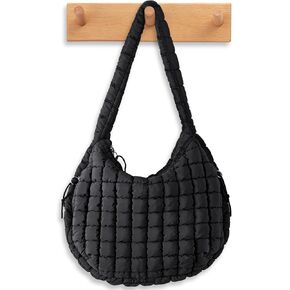 Large Puffer Tote Bag Quilted Crossbody Bags for Women Quilted Hobo Bags Carryall Shoulder Bubble Bag