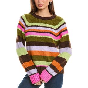 Velvet by Graham & Spencer Women's Nessie Alpaca Stripes Sweater