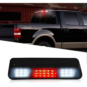 LESAUCE 2025 Upgraded Third Brake Light Smoked Compatible with 2004-2008 Ford F150 3rd Brake lights, Rear Cab Brake Light, High Mount Brake Light with Seal Gasket, IP67 Waterprooof
