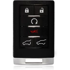 Replacement for 2011 2012 2013 2014 Cadillac Escalade Chevrolet Suburban Tahoe GMC Yukon Key Fob Remote Control OUC6000066 6 Buttons 315MHz