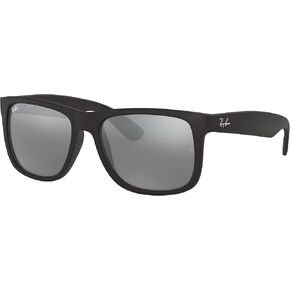 Ray-Ban Justin Sunglasses (RB4165) Black/Grey Mirror Silver - Non-Polarized - 54mm