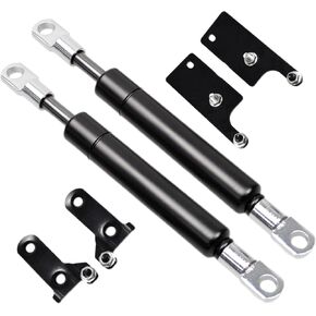 TSUBASA Rear Tailgate Assist Shock Strut Kit for Toyota Hilux Revo 2015-2025 GUN125 GUN126 Pickup Truck Back Door Slow Down Lift Support Dampers Gas Spring (Normal Black)