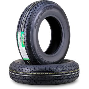 ROCKMAN Trailer Tire ST205/75R15 8-Ply Load Range D 107M Steel Belted Radial 11166, Set2
