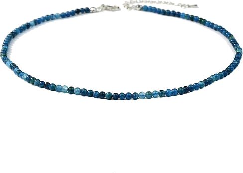 Natural Stone Beaded Necklace for Women Boho Colorful Beaded Choker Necklace Adjustable Handmade Bead Necklace Beach Necklace Summer Jewelry Gift for Women in Saudi Arabia