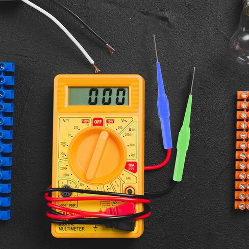 10 Pcs 0.7mm Multimeter Test Probe Pins, Back Probes Non-Destructive Insulation Wire Piercing Needle Wire Piercing Probe Insulation for Banana Socket Plug, Car Tester in Saudi Arabia