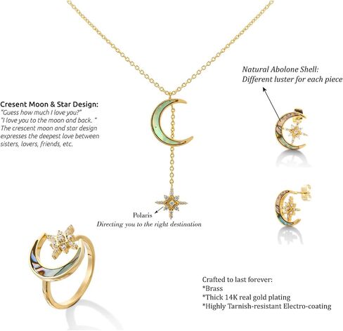 Jewelry Set for Women Zirconia Crystals Necklace Dangle Earrings Bracelet Ring Set Quality Sun Moon Star Solid 925 Sterling Silver Fashion Gift Trendy Jewelry Set in Saudi Arabia