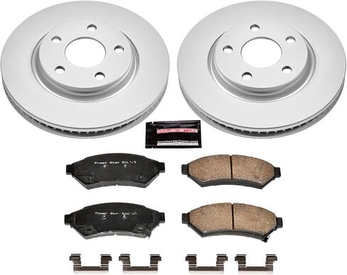 POWERSTOP KOE1588 Autospecialty Front Replacement Brake Kit-OE Brake Rotors & Ceramic Brake Pads For Allure, LaCrosse, Terr, Uplan, Pontiac Grand Prix, Pontiac Mont, R [Model Specific] in Saudi Arabia