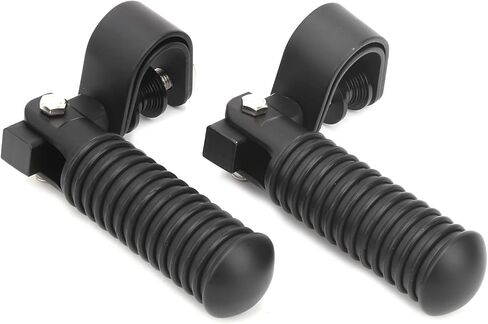 Foot Pegs, Pair of Motorcycle Foot Pegs Clamp Footrest Mount for 1in Engine Crash Bar Guard Replacement for Honda (Black) in Kuwait