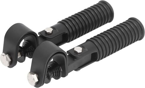 Foot Pegs, Pair of Motorcycle Foot Pegs Clamp Footrest Mount for 1in Engine Crash Bar Guard Replacement for Honda (Black) in Kuwait