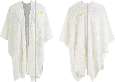 MissShorthair Knit Shawl for Women Long Open Front Cardigan Sweaters Scarf Ponchos Wraps Shawl Fall in Saudi Arabia