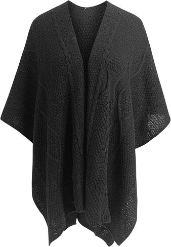 MissShorthair Knit Shawl for Women Long Open Front Cardigan Sweaters Scarf Ponchos Wraps Shawl Fall in Saudi Arabia