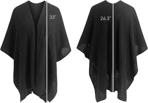 MissShorthair Knit Shawl for Women Long Open Front Cardigan Sweaters Scarf Ponchos Wraps Shawl Fall in Saudi Arabia