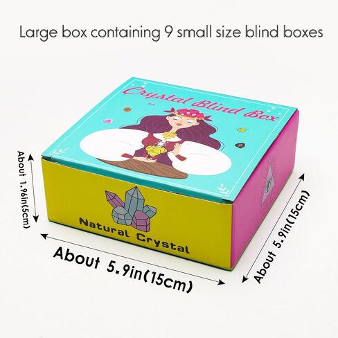 Runyangshi 1PCS Natural Crystal Raw Stone Blind Box with One Lucky Crystal Random Mystery Box Collectible Crystal Creative Series Have Citrine Celestite Malachite Amazonite etc Many Random Materials in Saudi Arabia