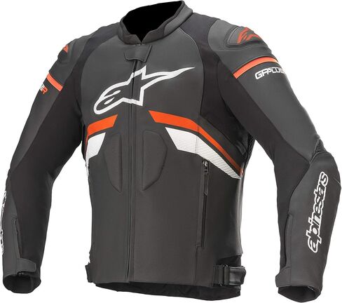 سترة Alpinestars GP Plus R v3 الجلدية (52) (أسود/أحمر فلوو/أبيض) in Saudi Arabia