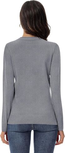 Ficerd 3 Pack Viscose Women's Sweaters Crew Neck Long Sleeve Pullover Tops for Women Lightweight Sweater in Saudi Arabia