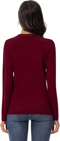 Ficerd 3 Pack Viscose Women's Sweaters Crew Neck Long Sleeve Pullover Tops for Women Lightweight Sweater in Saudi Arabia