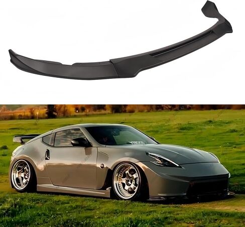 3Pcs Front Bumper Lip Compatible with 2009-2012 Nissan 370Z Z34, JDM CS Style Air Dam Lower Chin Spoiler Splitter Fit for 2009 2010 2011 2012, Protection Body Kit (Glossy Black) in Saudi Arabia