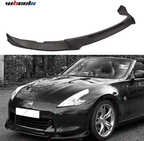 3Pcs Front Bumper Lip Compatible with 2009-2012 Nissan 370Z Z34, JDM CS Style Air Dam Lower Chin Spoiler Splitter Fit for 2009 2010 2011 2012, Protection Body Kit (Glossy Black) in Saudi Arabia