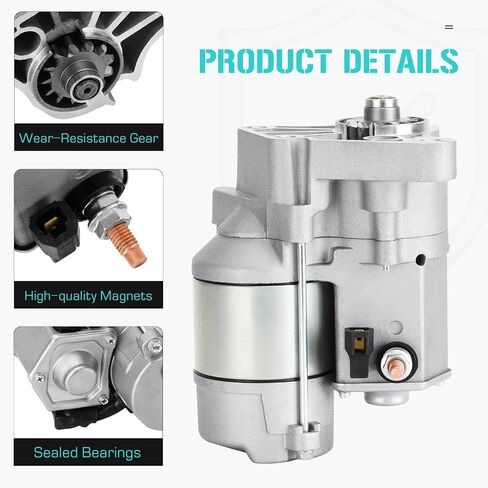 Starter for Chrysler 300 2005-2014, for Dodge Challenger 5.7L 2009-2019, Charger 5.7L 2006-2019, Magnum 5.7L 2005-2008, 410-52258, 428000-2200, 428000-2201(Auto and Light Trucks) in Saudi Arabia