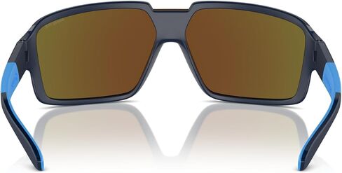 نظارات ARNETTE للرجال بإطار أبيض غير لامع/لامع، عدسات فضية عاكسة باللون الرمادي الفاتح، 0 مم in Kuwait