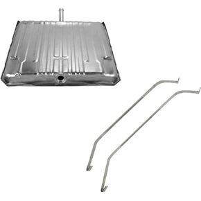 TRQ Fuel Tank & Strap Kit Fuel Tank Strap Gas Fuel Tank Compatible with 1964-1967 Chevrolet Chevelle Malibu